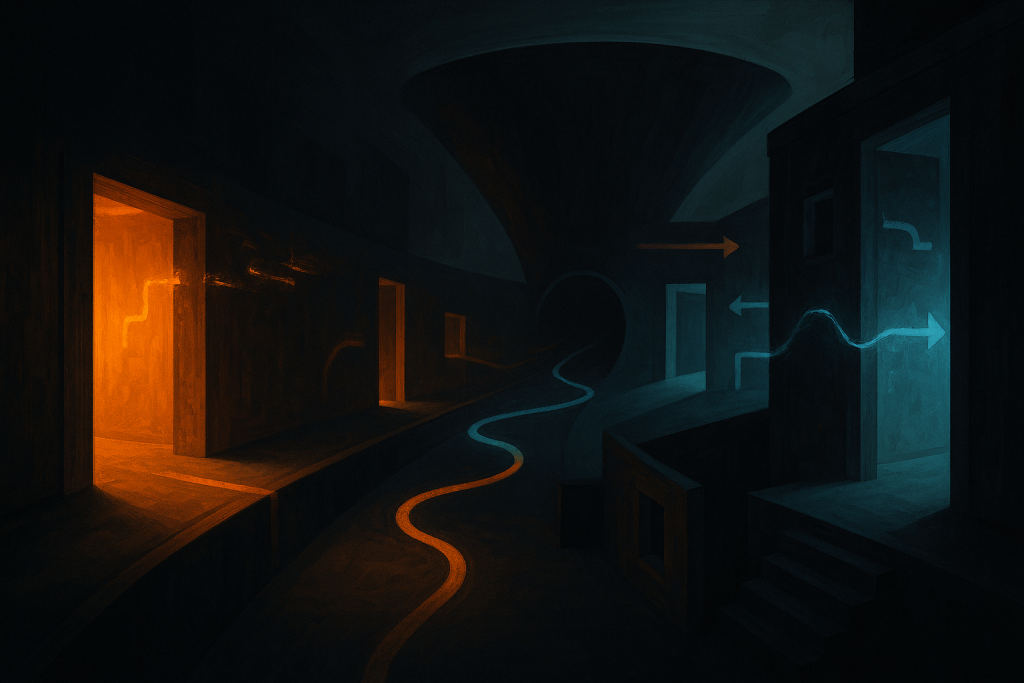 Editorial illustration of analysts tracing a funnel leak for How to Analyze Onboarding Drop-Off in B2B SaaS