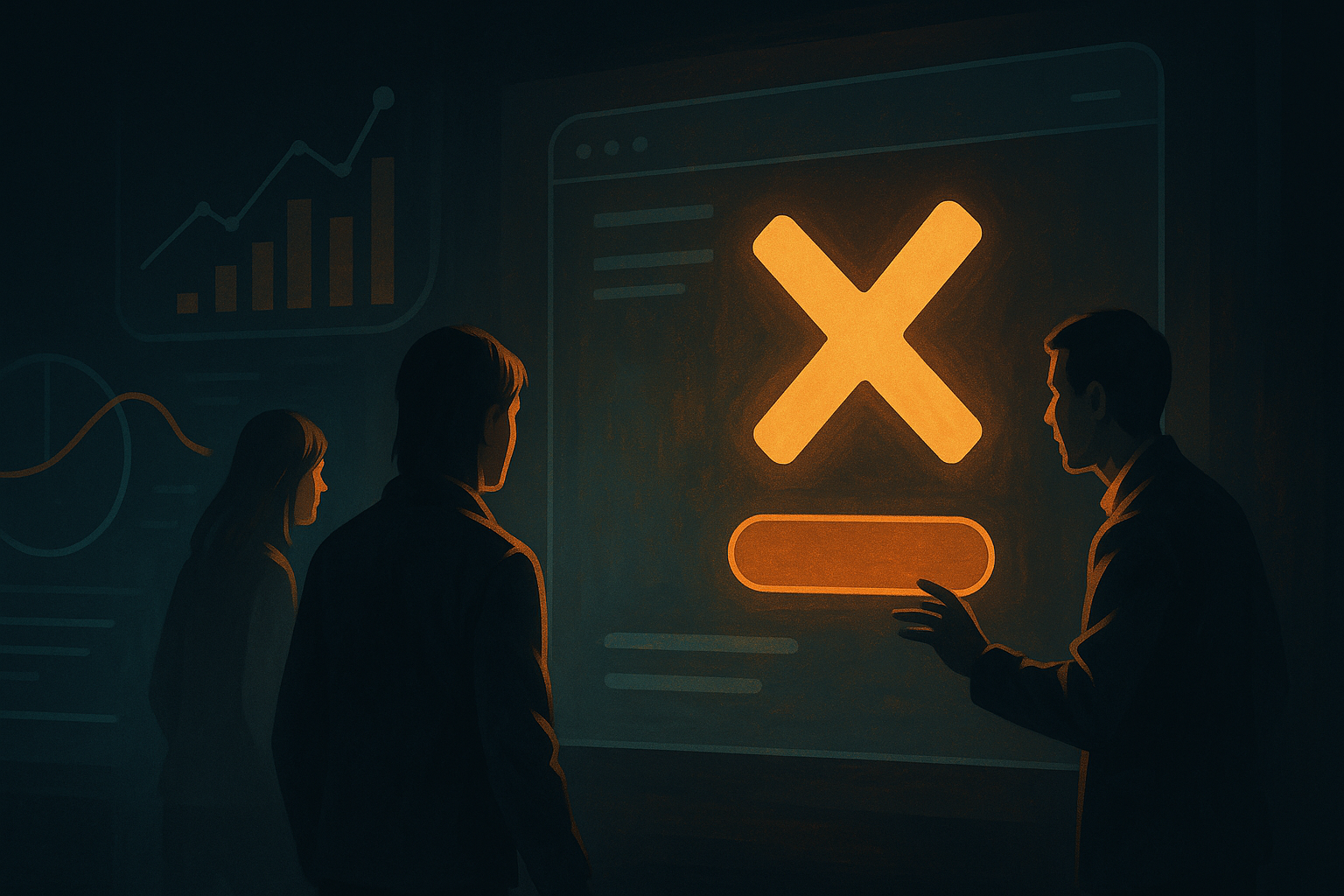 Editorial illustration of user friction analysis for Why Users Ignore Primary CTA Buttons on High-Intent Pages